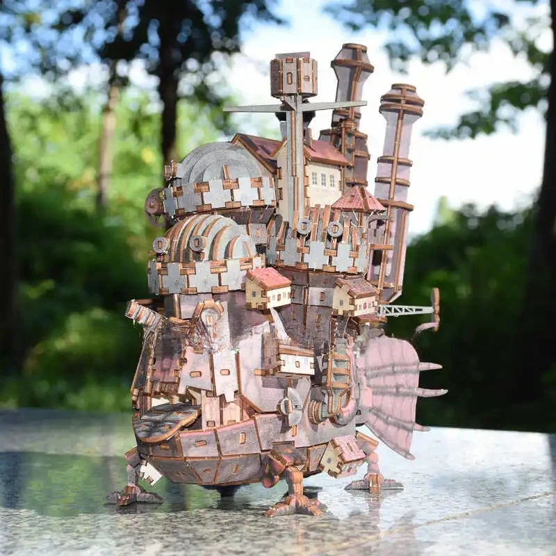 

Деревянная сборная модель, штабелируемая анимационная орнамент, 3D трехмерная головоломка