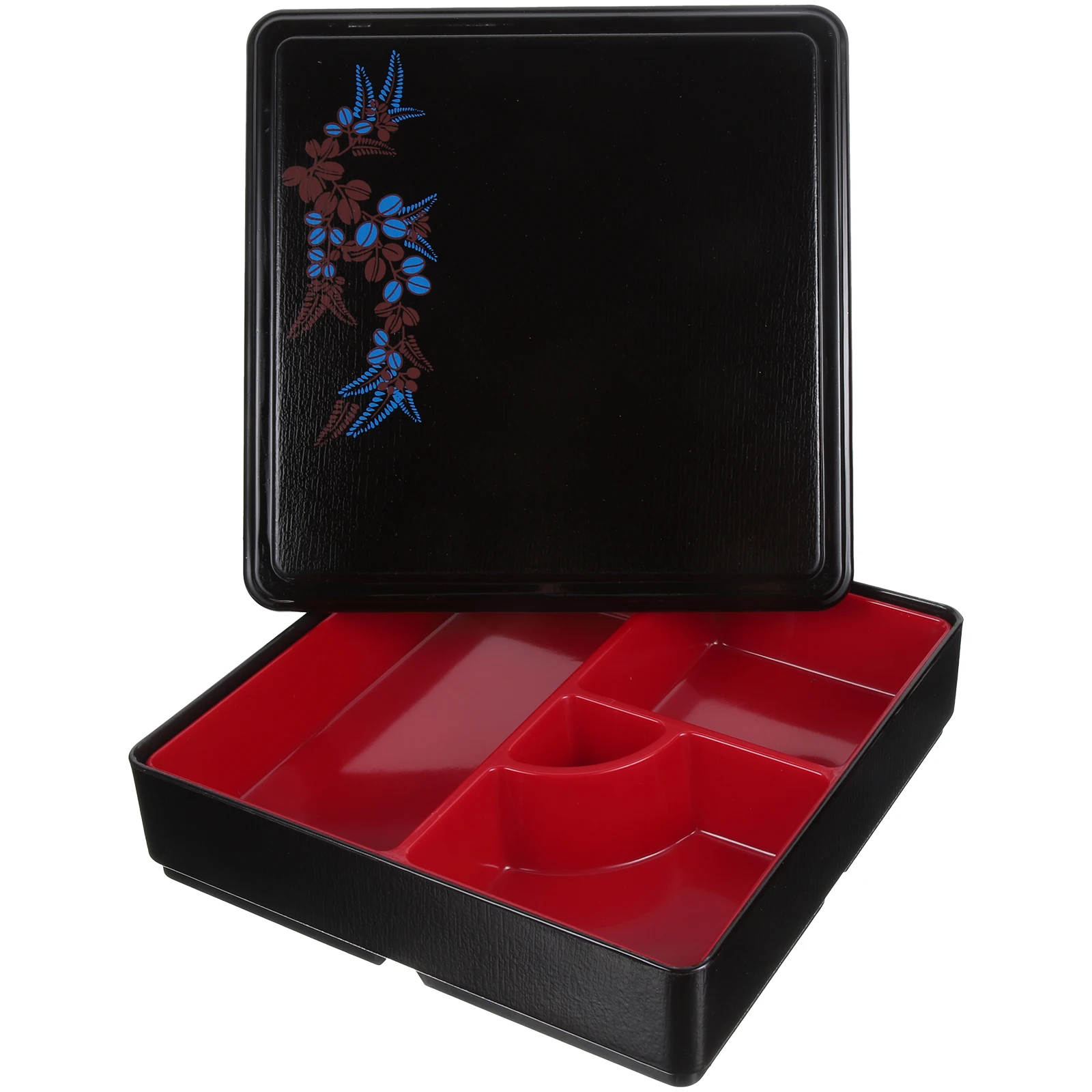 

Sushi Containers with Lid Food Portable Snack Platters Compartments Abs Organizer