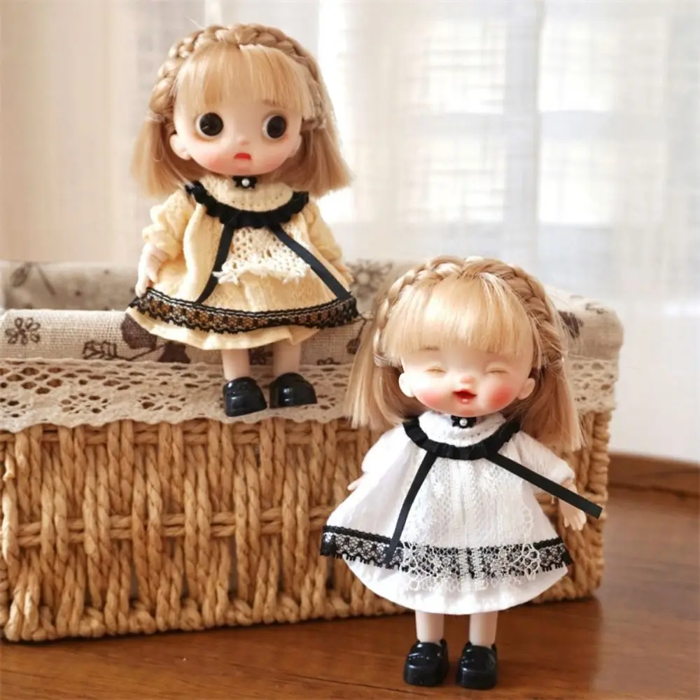 Movable Joints Ob11 Doll with Clothes Mini 14CM Obitsu Clothes Doll Kawaii Adjustable Obitsu 11 Clothes Dolls Baby