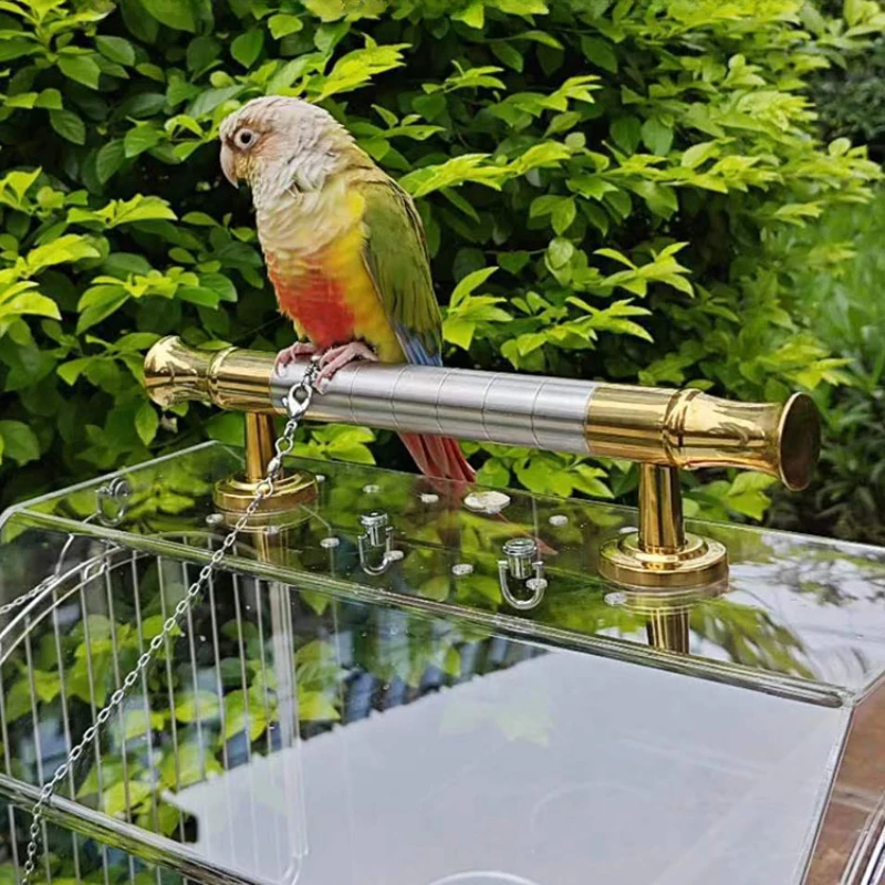 Outdoors Acrylic Bird Cages Carrier Transparent Decoration Southe Park Bird Cages Luxury Canary Jaula Pajaro Supplies WZ50BC