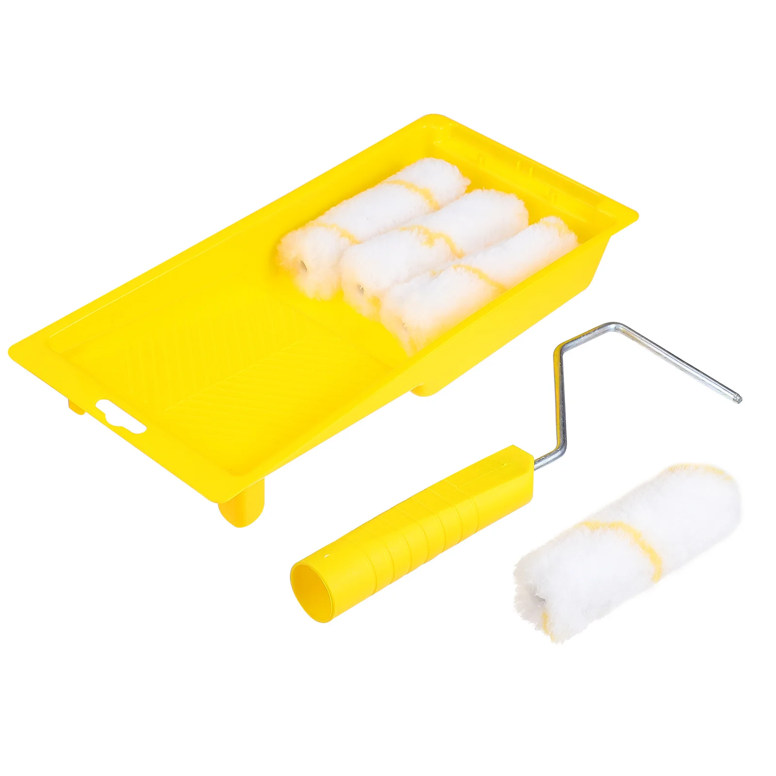 1Set Paint Roller Brush Kit Durable Washable Covers for Walls Ceilings Easy Clean Smooth Finish Wall Painting Tools