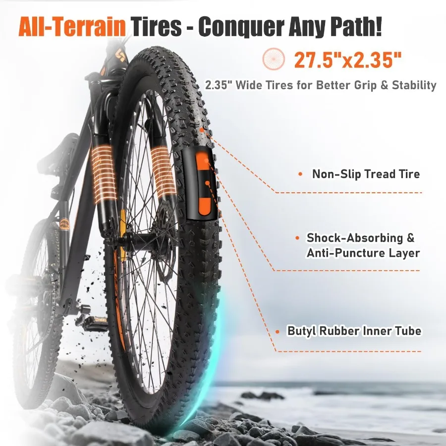 الدراجة الجبلية للرجال/النساء 27.5 مقاسات 21 سرعة تويست تحويل مكابح قرصية الكبار دراجة جبلية مع شوكة تعليق سهلة التجميع
