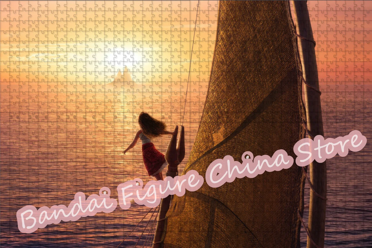 Puzzle Prinzessin Moana 108/200/300/500/1000 Teile Disney Ocean Adventure Anime Print Puzzle Dekomprimieren Lernspielzeug
