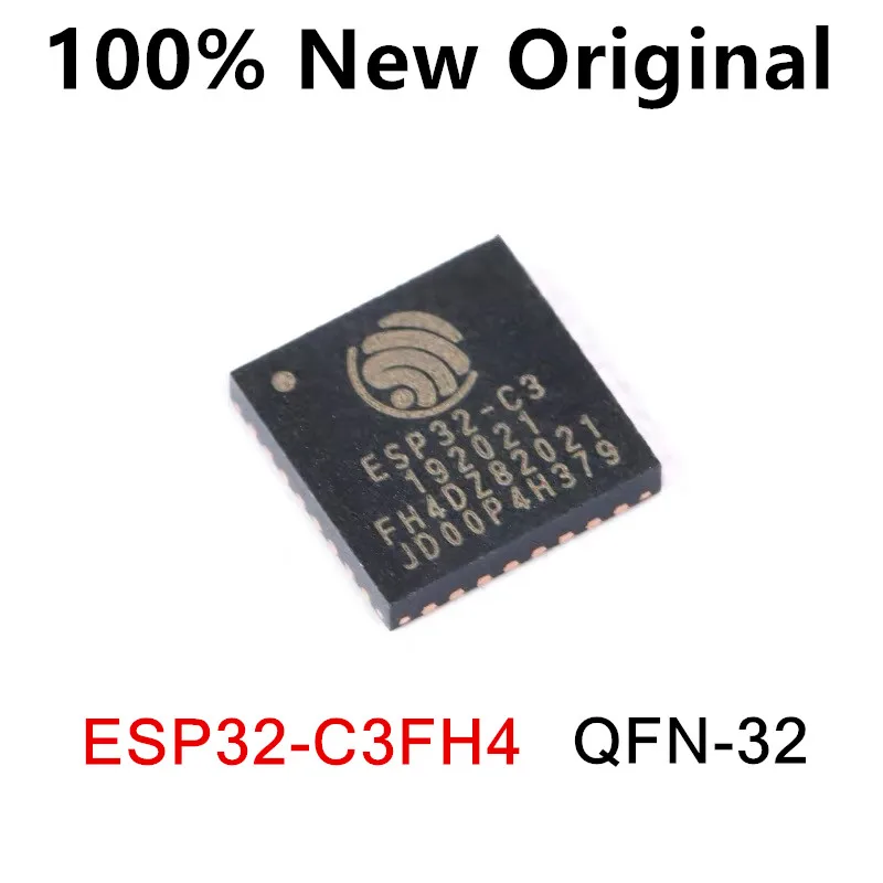 5-10pcs-lot-esp32-c3fh4-esp32-c3-qfn32-chip-de-comunicacao-sem-fio-de-modo-duplo-wifi-bluetooth-mcu-de-32-bits