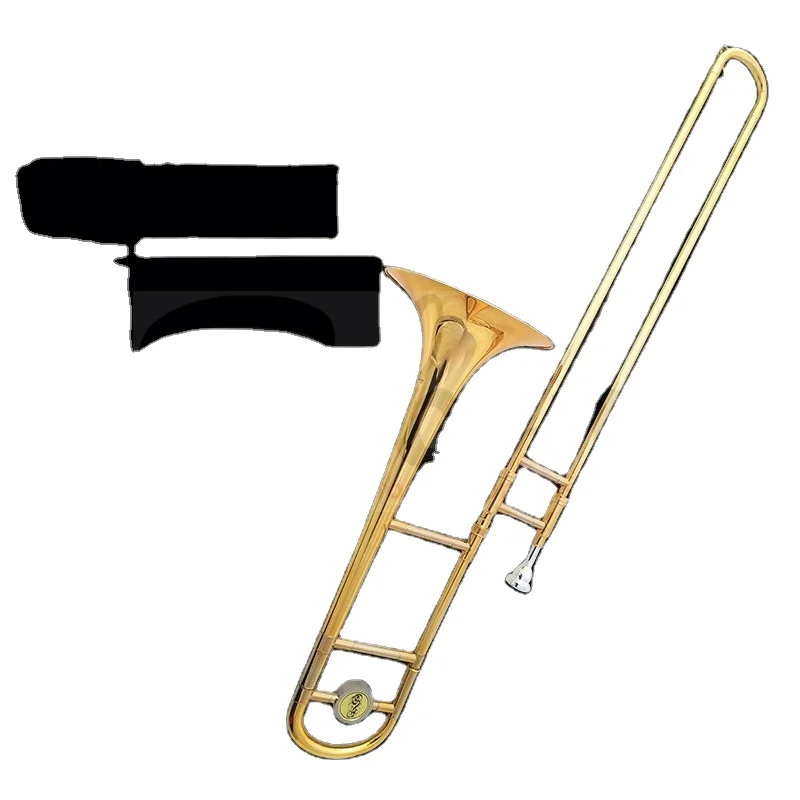 Weifang Rebon Tuning Bb/F  key Slide plated gold Tenor Trombone