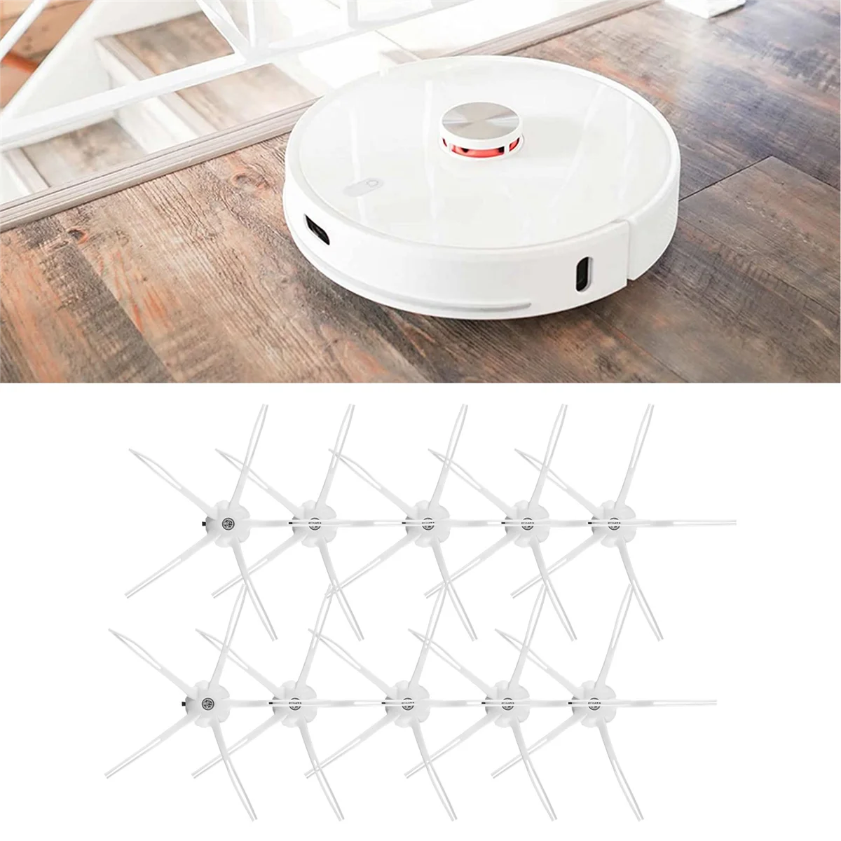 สำหรับ roborock S7 T7S HEPA อุปกรณ์เสริมของตัวกรองถอดออกได้แปรง/ฝาครอบไม้ถูพื้นผ้าด้านข้างแปรงเครื่องดูดฝุ่น
