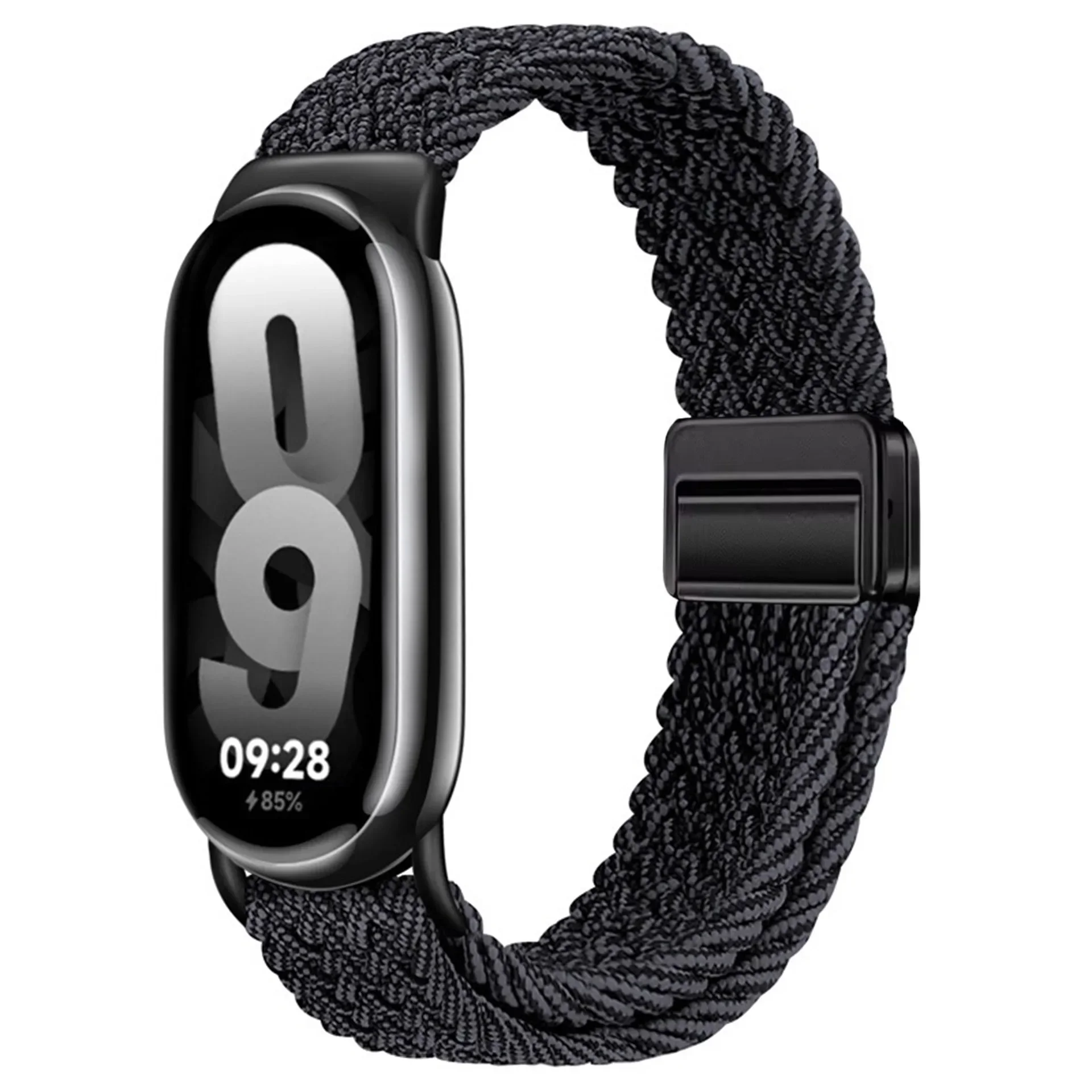 Nylon-Geflochtenes Schlaufenarmband für Xiaomi Band 11 10 9 8 Magnetisches Verstellbares Armband Mi Band 11 10 Correa Gürtel Zubehör – Detail 14
