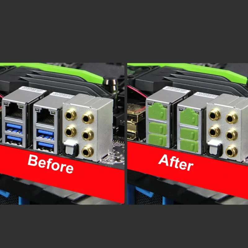 Rj45 Anti Stof Cover Cap Siliconen Plug Stofdichte Stopper Voor Lan Netwerkinterface Laptop/Computer/Router