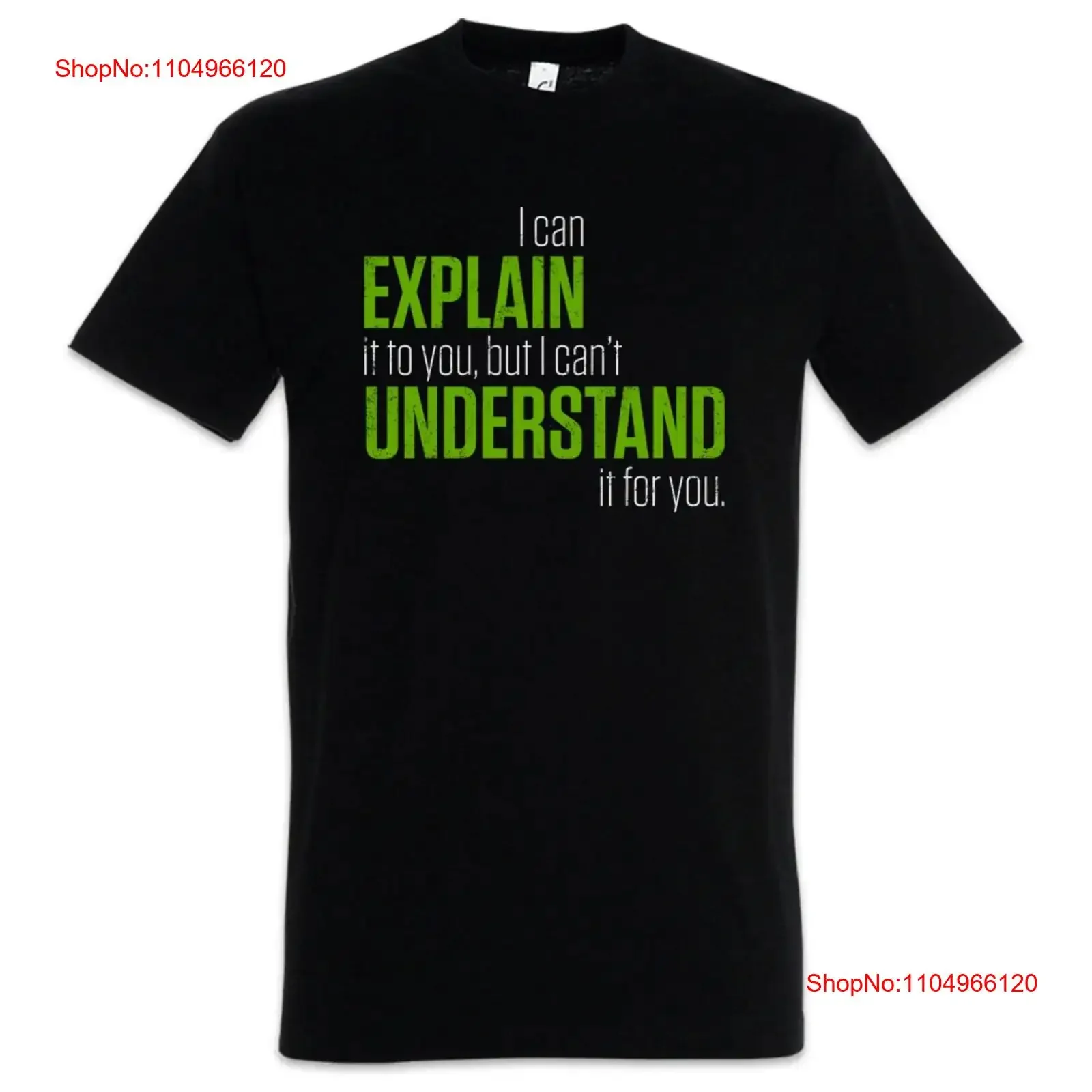 Camiseta para hombre, puedo explicar, entender el profesor, diversión, la percepción del profesor, no puedo para la explicación de pupila, lavada vintage