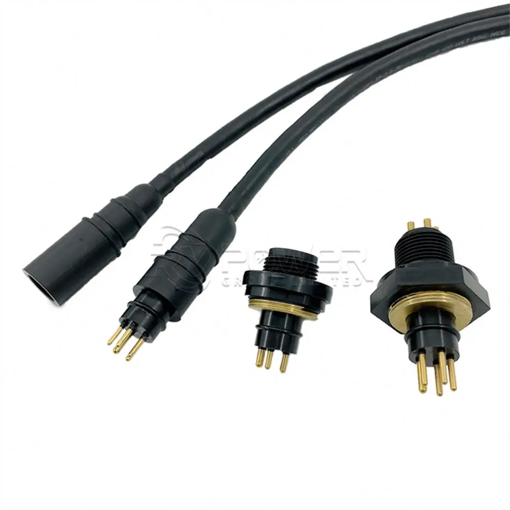 3 Pin Female RMG-3-FS Rubber Connector