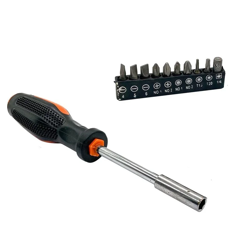 11 Pcs Screwdriver Set Multifunction Magnetic Hex Screw Bit Socket Handle Set Repair Manual Tools Precision Household Hand Tool