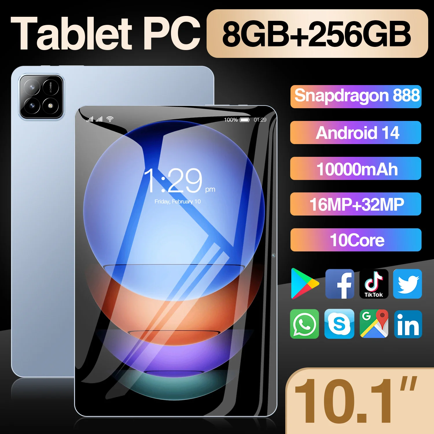 

2025 Pad 6s Pro Ультра новейший глобальный первый планшет Xioami Android 14 Snapdragon 8Gen3 11-дюймовый экран с мягкой подсветкой WiFi GPS WPS 5G ПК