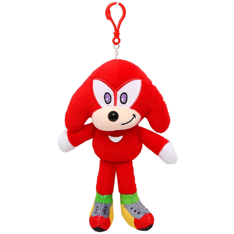 15cm Hight Quanlity Cartoon Anime Sonic Plush keychains Soft Stuffed hangings for Kids Chirstmas Graduation Birthday Gifts