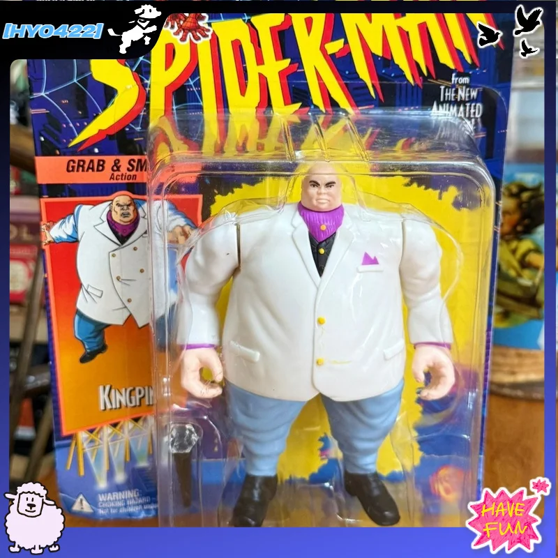 

Коллекционная фигурка Toybiz Kingpin из анимационного сериала «Человек-паук» 1994 года, настольное украшение из ПВХ, подарок для взрослых коллекционеров