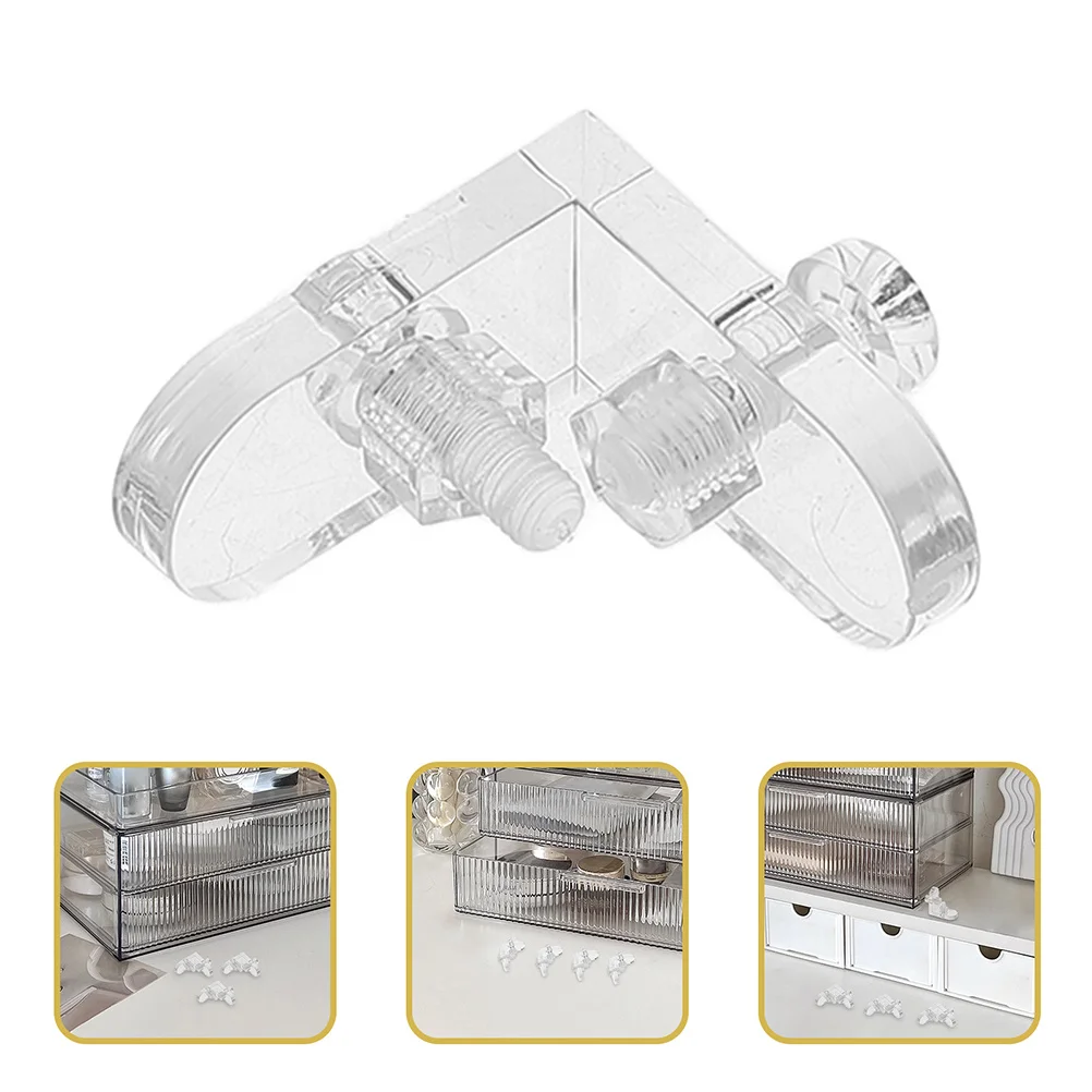 

15Pcs Acrylic Corner Brackets Transparent Corner Support for DIY Display Box Reinforcement Acrylic Jewelry Case Fixing
