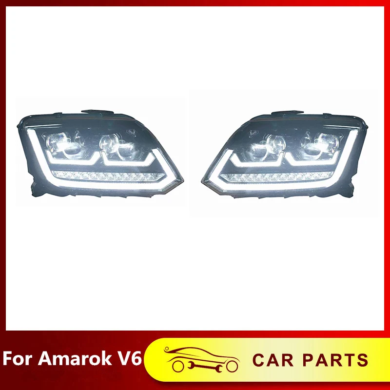 

Vehicle Led Headlight DRL Head Lamp Turn Signal Rear Reverse Brake Fit For Vw Amarok V6 2008-2020 Pickup Modified Accessories