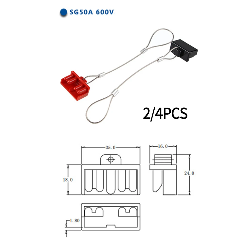 Dust Cover Dust Cap 50A FOR Anderson Plug Cover Style Connectors 50AMP Battery Caravan Dust Cover Terminals And Connectors