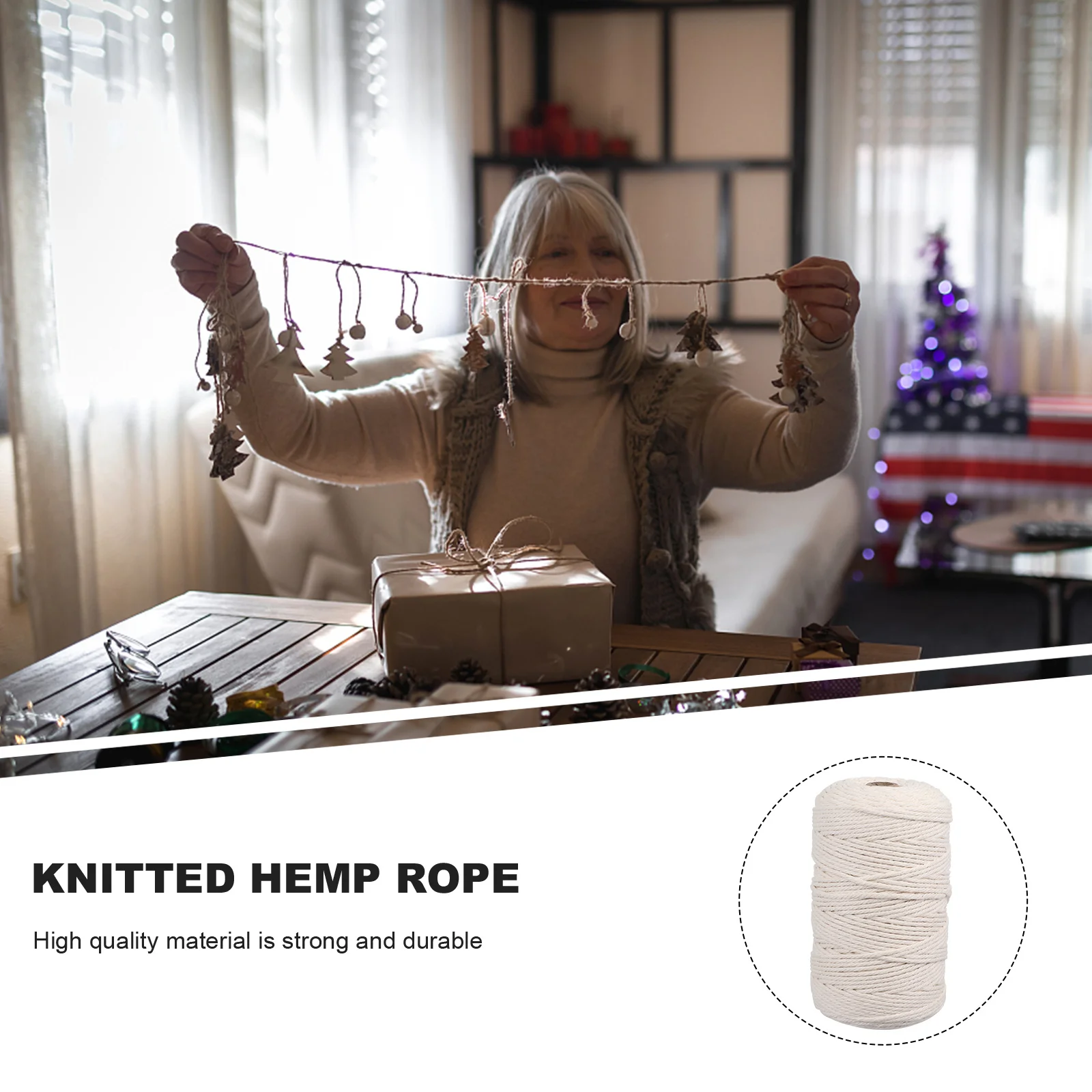 200 متر مكرميه الحبل لينة القطن الملتوية مضفر سلسلة DIY بها بنفسك الشماعات النباتية نسيج الحرفية القطن مكرميه حبل مضفر سلسلة