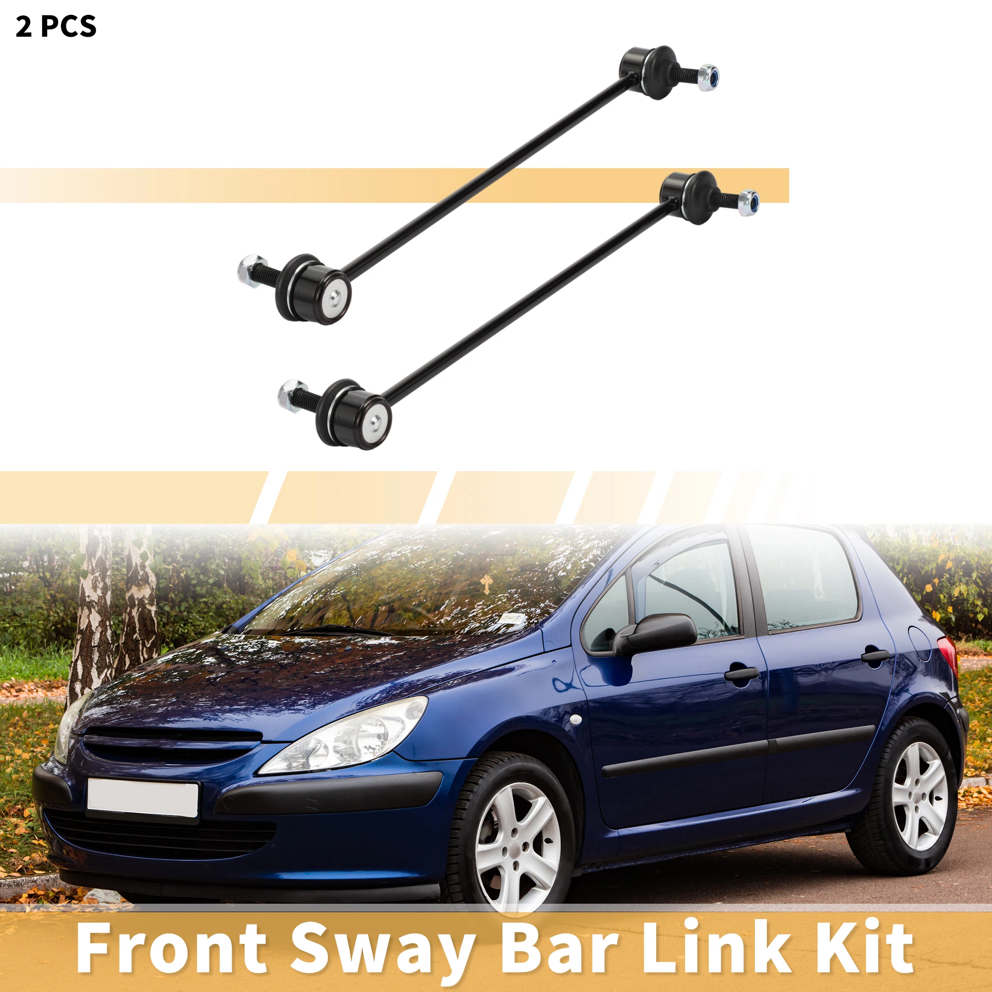 

UXCELL 2pcs Front Stabilizer Sway Bar Link for Peugeot 508 2020-2021 No.9809045780