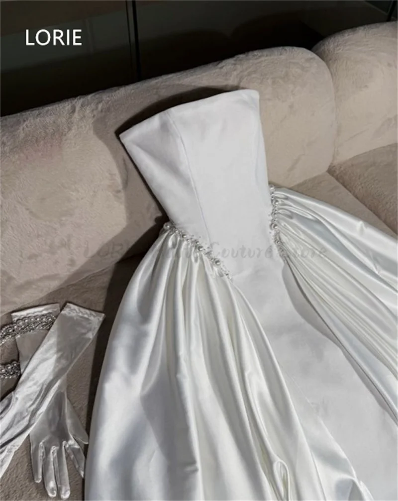 LORIE Sexy A-line Wedding Dresses Beeding Applique Princess Sleeveless Bridal Gown Backless Wedding Gowns Hot Customized 2025 image 2
