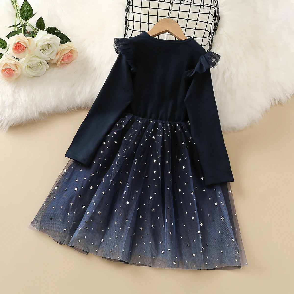 Baby Kids Dresses for Girls Clothing Spring Autumn Party Star Princess Costume Dresses Children Vestidos 5 7 8 9 10 11 12 Years