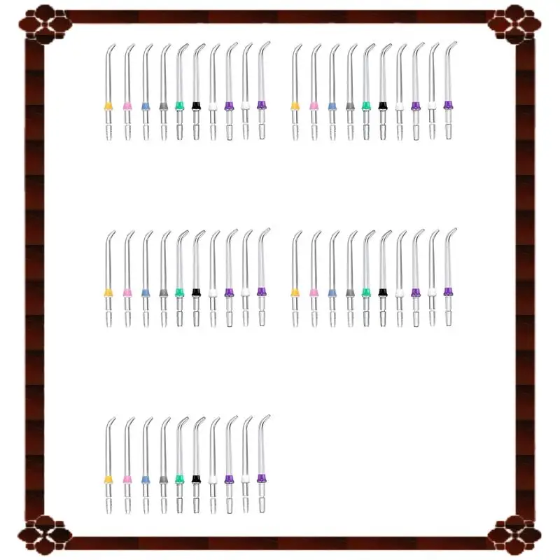 تسليم 24 ساعة 50 قطعة أطراف نفاثة كلاسيكية بديلة متوافقة مع أجهزة تنظيف الأسنان المائية Waterpik وغيرها من العلامات التجارية لري الفم