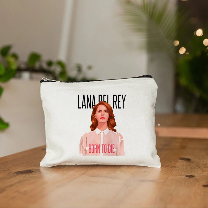 i love lana del rey Cosmetic Makeup Bag Pencil Organizer Zipper Kawaii Make Up Pouch Purse Travel Toiletry Bags Gift