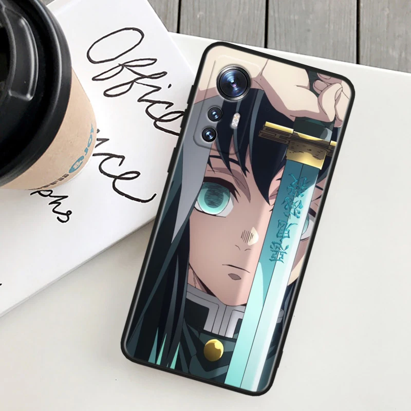 Demon Slayer Anime For Xiaomi Mi 11T 11i 10T 10S Note 10 9T 9SE 8 A3 A2 A1 Pro Lite Black Soft Phone Case Cover