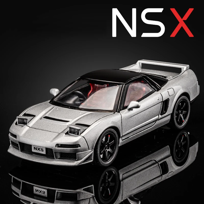 

Модель автомобиля Honda NSX первого поколения, масштаб 1:32, из сплава, имитация спортивного автомобиля JDM, украшение, детская игрушка, подарок для мальчиков