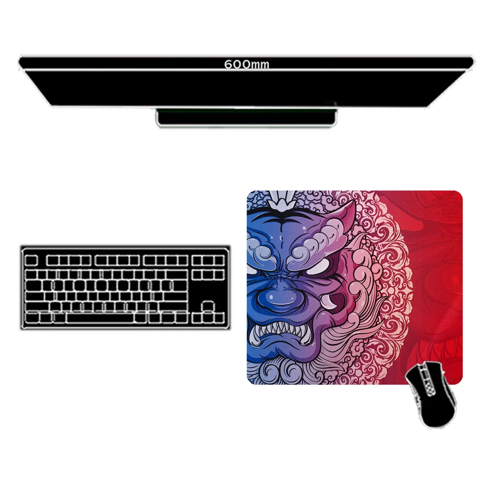 Ästhetische Gummi Pads 400x450 Longteng Huoyun Mousepad Tiger Nicht-slip Matte 4mm Kleine Maus Pad Drachen gaming Zubehör Gamer Pc
