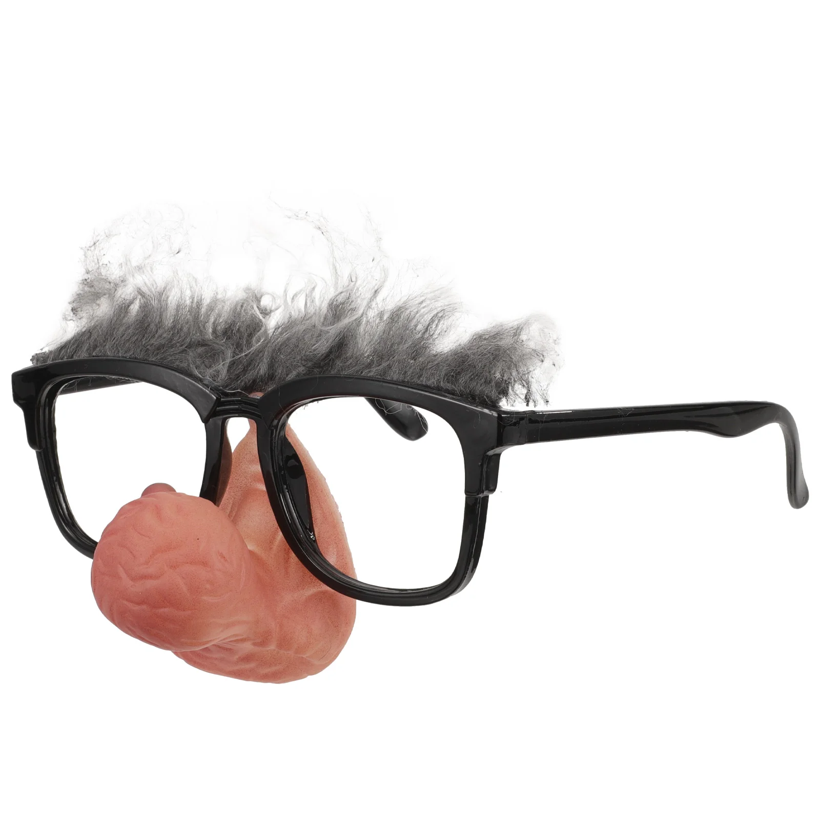 Lunettes de clown drôles en forme de grand antarctique, accessoires de fête professionnels, accessoires de scène pour Noël, fête d'Halloween, noir