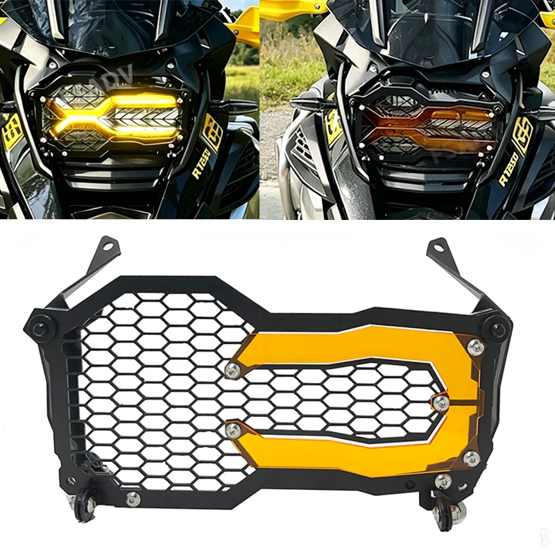 New Flipable Headlight Protector Head Lights Grille Guard Cover Fit For BMW R1200GS LC ADV R1250GS 2013-2020 R 1200 GS Adventure