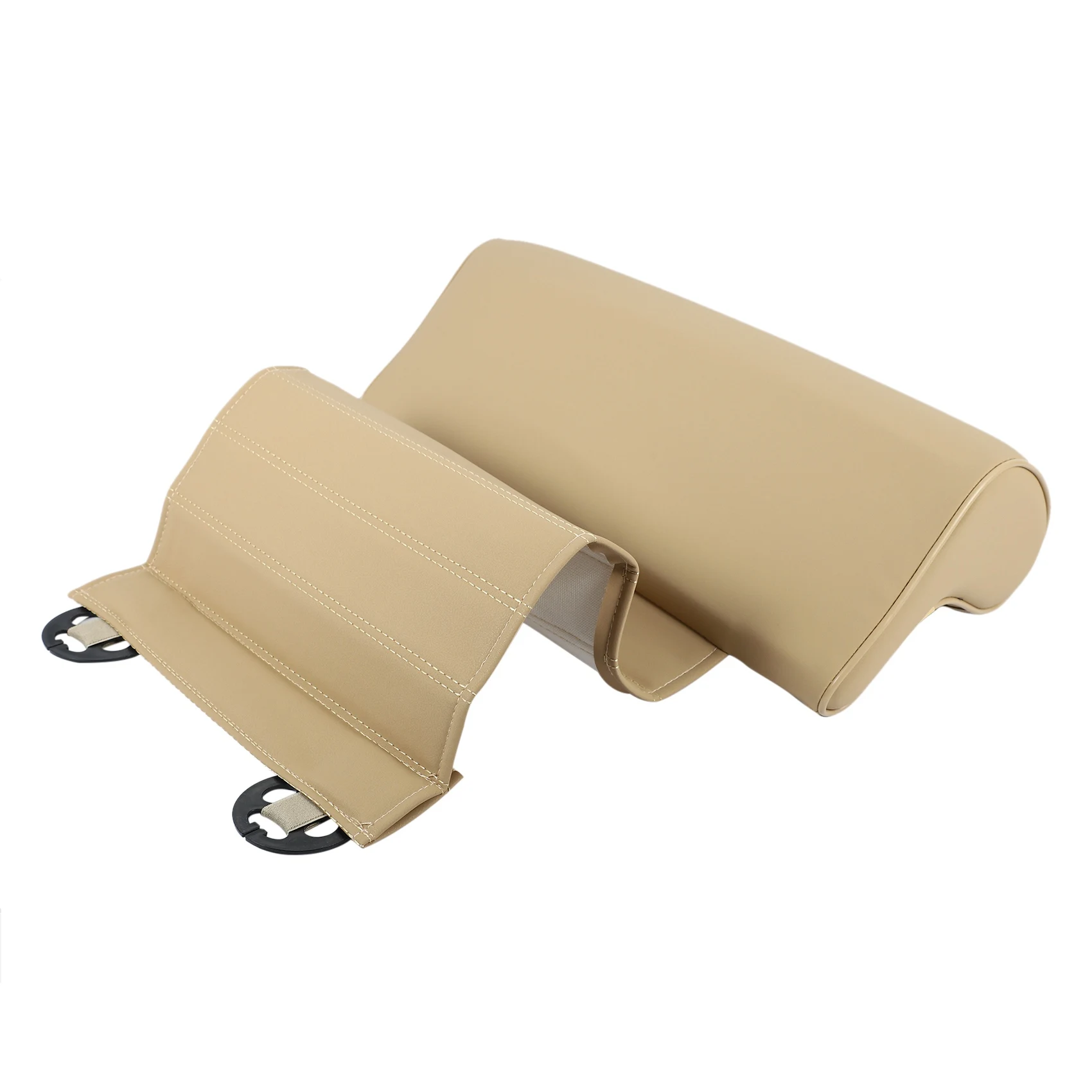 

A64P-Universal Car Seat Leather Leg Pad Support Extension Mat Soft Foot Support Leg Leather Cushion Knee Pad Memory