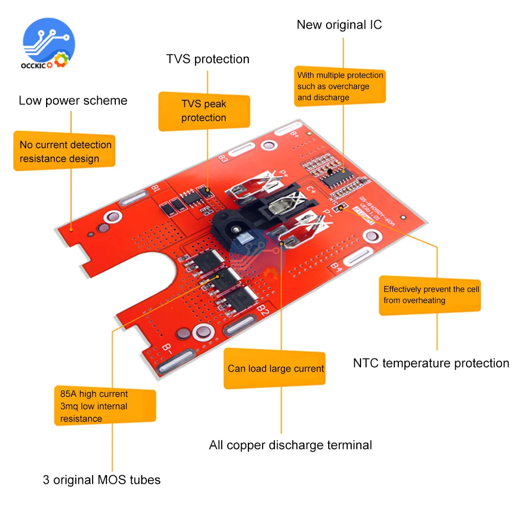 5S 18V 21V 65A BMS 18650 bateria Lipo śrubokręt ładowarka płyta ochronna do szlifierki kątowej/wiertarka elektryczna/klucz/młotek