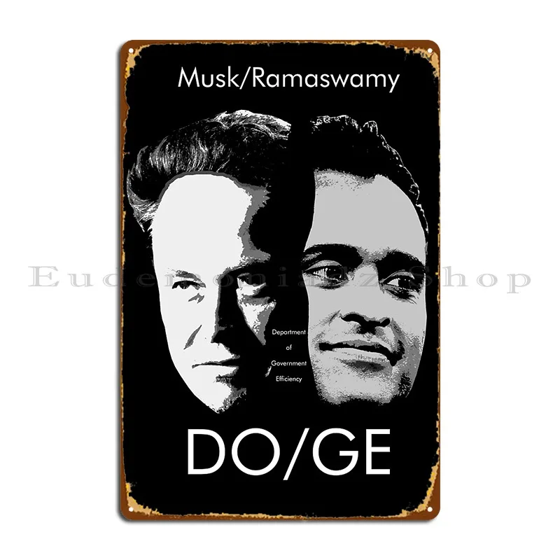 Efficiency Face Off Metal Plaque Decoration Designing Party Home Retro Tin Sign Poster