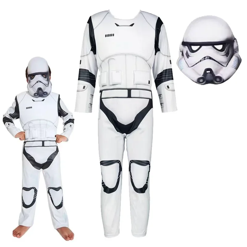 Halloween Costume for Boy Children Anime Cosplay Galaxy Bounty Hunter Stormtrooper Fantasy Personality Costume Disfraz Halloween