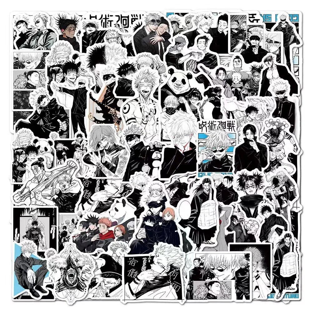 50/60/100 Pz Anime Jujutsu Kaisen Adesivo Gojo Satoru Geto Suguru Itadori Yuji Diario Del Telefono Borsette Del Computer adesivo impermeabile