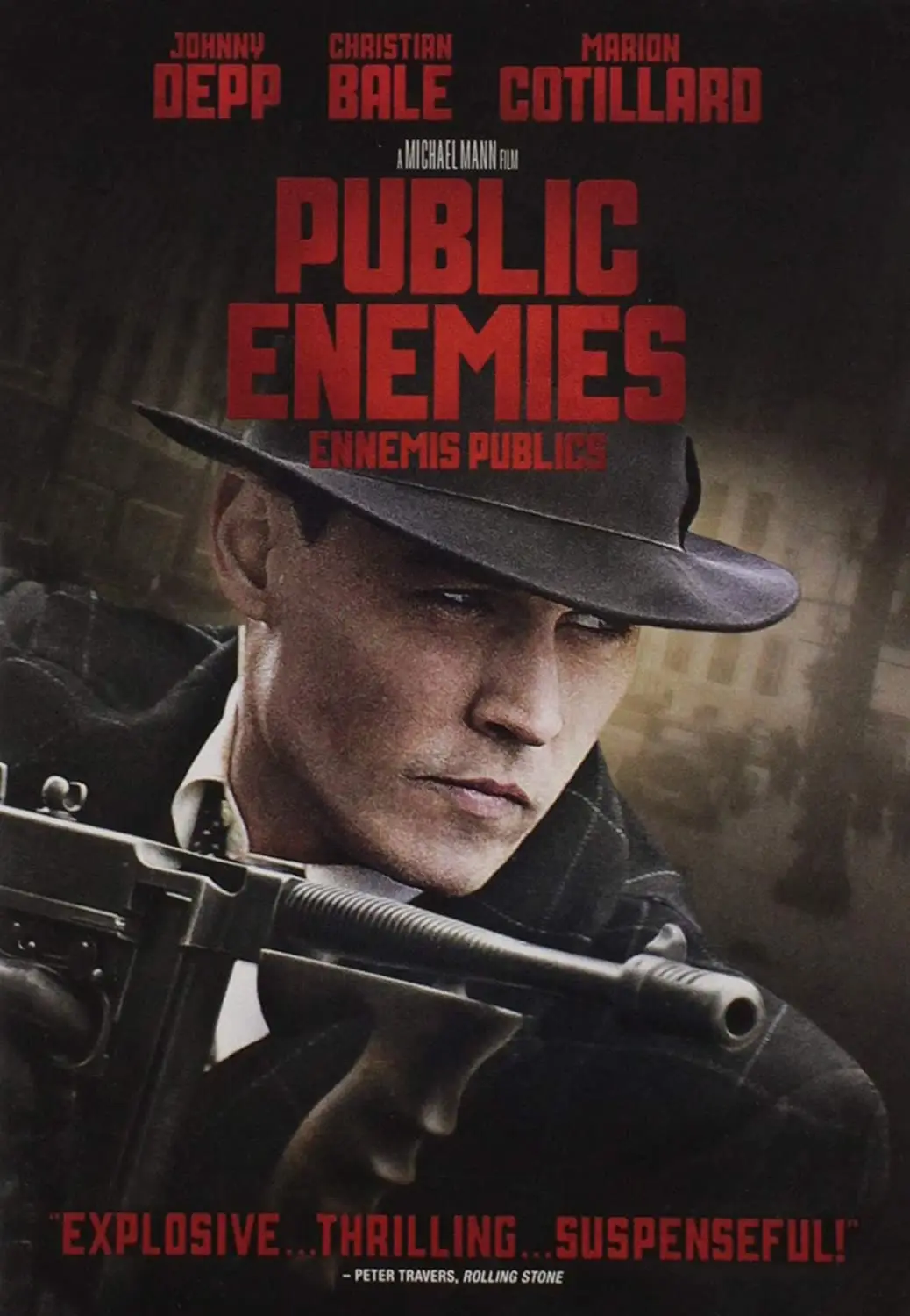 PUBLIC ENEMIES Movie Print Art Canvas Poster For Living Room Decor Home Wall Picture