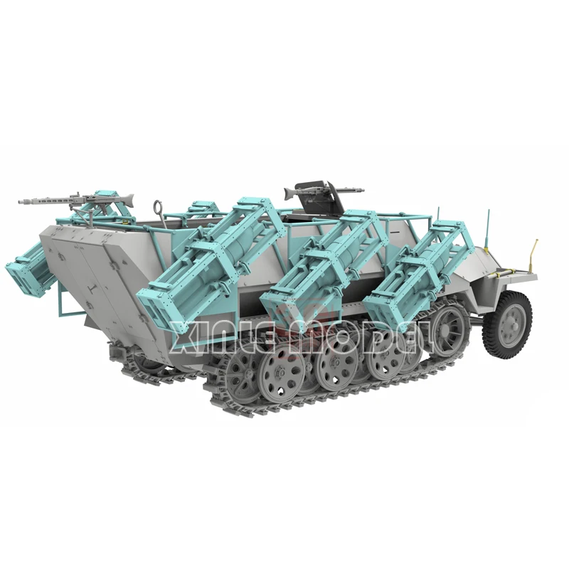 Kit de modelo a escala SNOWMAN SP-8004 Stuka zu Fuss Sd. Kfz.251/1 Ausf. D 1/35