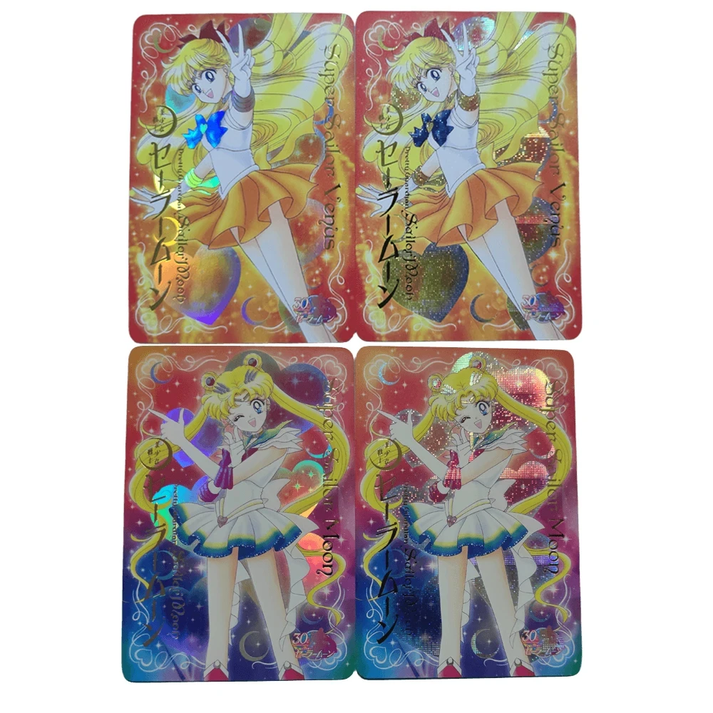 Sailor Moon Tsukino Usagi 30Th Anniversary Original Painting Style Series 10Pcs/set Anime Game Characters Collection Cards Gifts