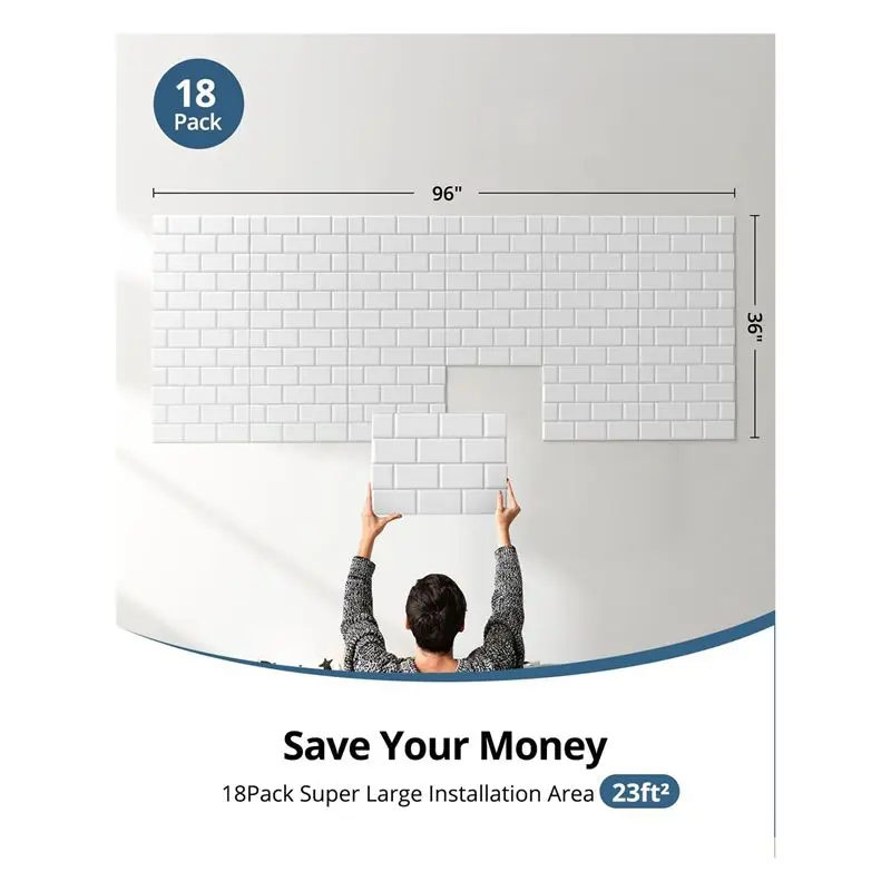 A89E-12 Pack Soundproof Wall Panels Acoustic Panels Sound Proof Panels 16X12'x0.4Inch Self-Adhesive Sound Panels