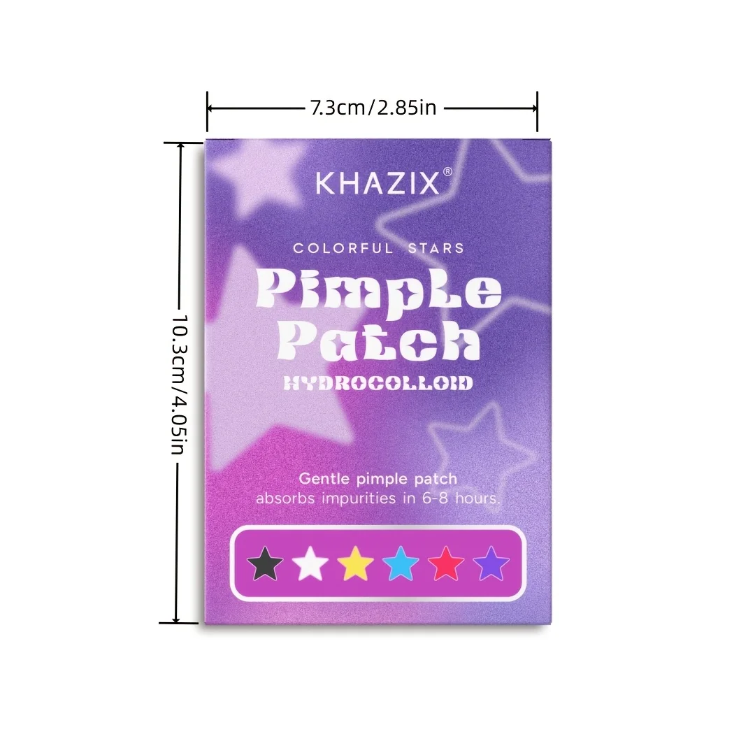 280 stickers - Colorful Star Pimple Stickers - Hydrogel Anti-Pimple Stickers - Invisible Anti-Pimple Stickers - Absorb and Repai view 4