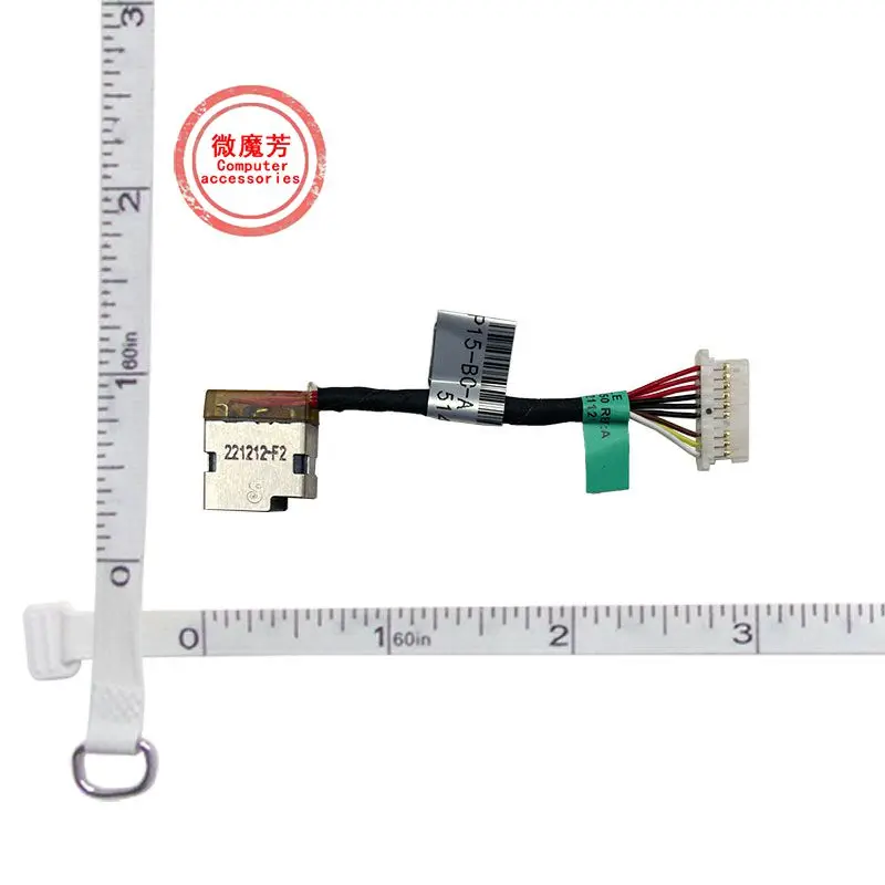 DC Power Jack Cable for HP Omen 14M-CD TPN-Q173 14-CD/DW TPN-W131 L11631-F25 14-CE TPN-Q207 14-BP 15-AX/CC/AS /BQ/BP/BE/BC/BP