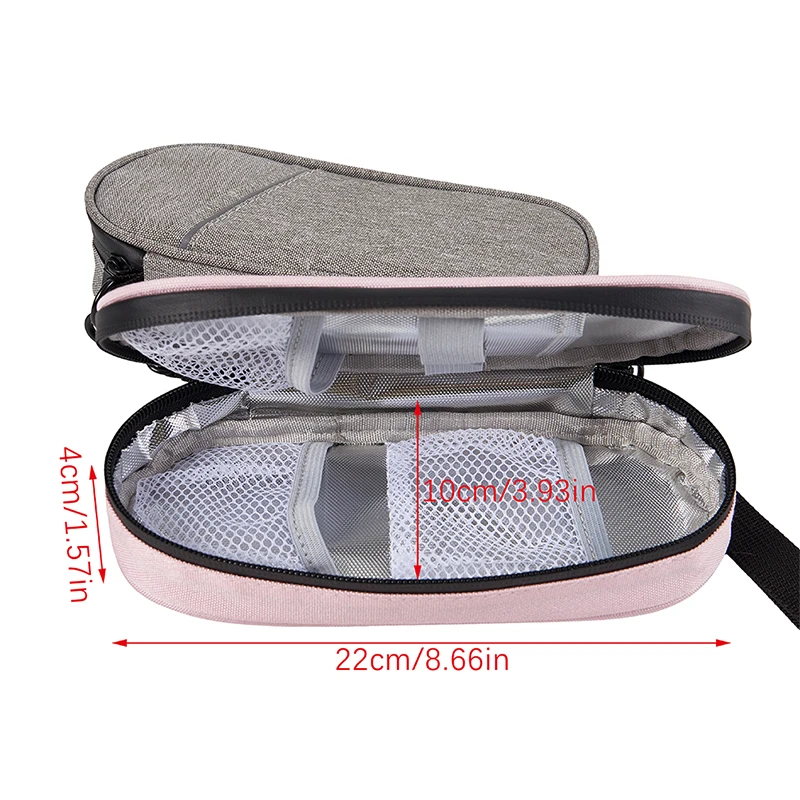 1 Pcs Portable Insulin Cooler Bag, Portable Travel Diabetic Cooling Case Without Ice Pack, Diabetic Supplies Storage Box Health