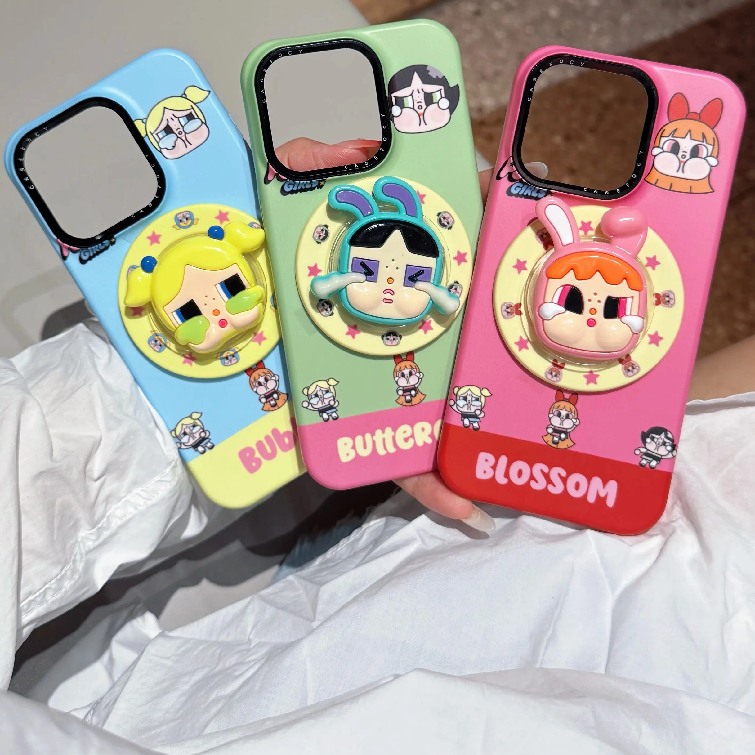 

Funny Cartoon Magnetic Phone Case For iPhone 17 Pro 13 14 15 16 Pro Max with Stand For Magsafe Cases Cute Funda Protective Cover