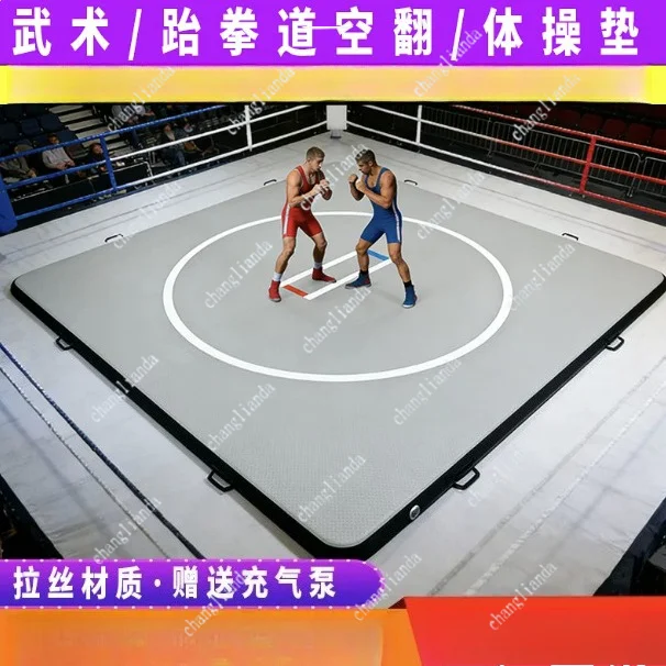 3/4-Inch Thick Inflatable Air Track Pad Gymnastics Tumbling Mat Cheerleading Wrestling Judo Home Training Cushion