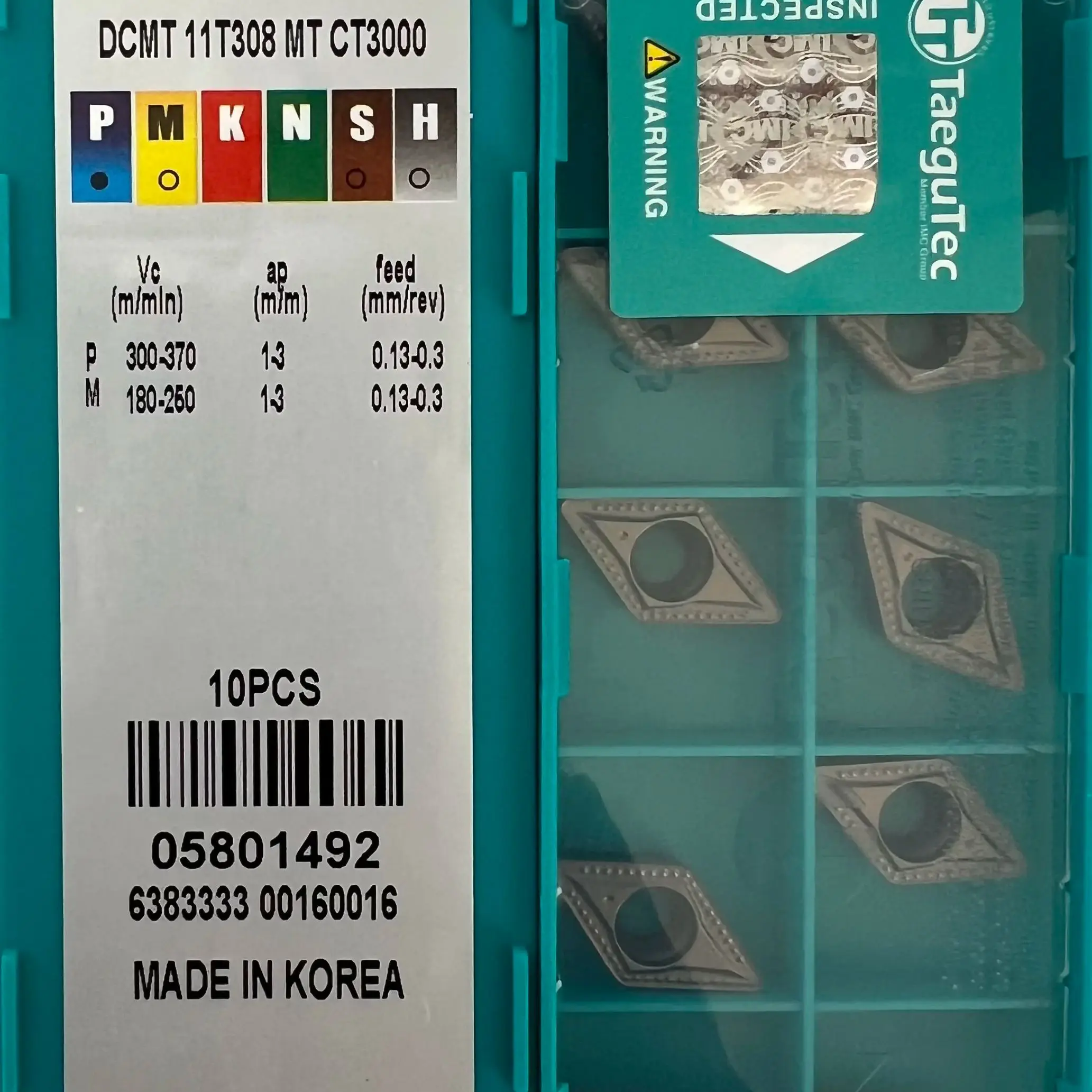 

DCMT11T308MT CT3000 /Alloy blade 10 PCS