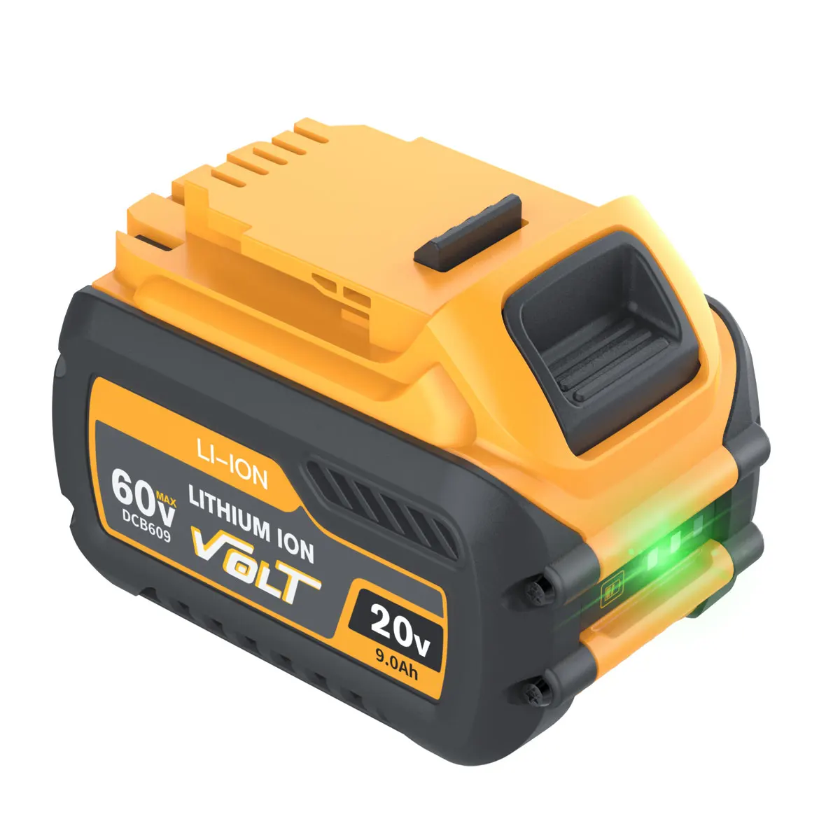 9000MAH For Dewalt DCB200 20V Replacement Battery Compatible with For Dewalt FlexVolt 120V 60V 20V Tools Battery LED Work Lights