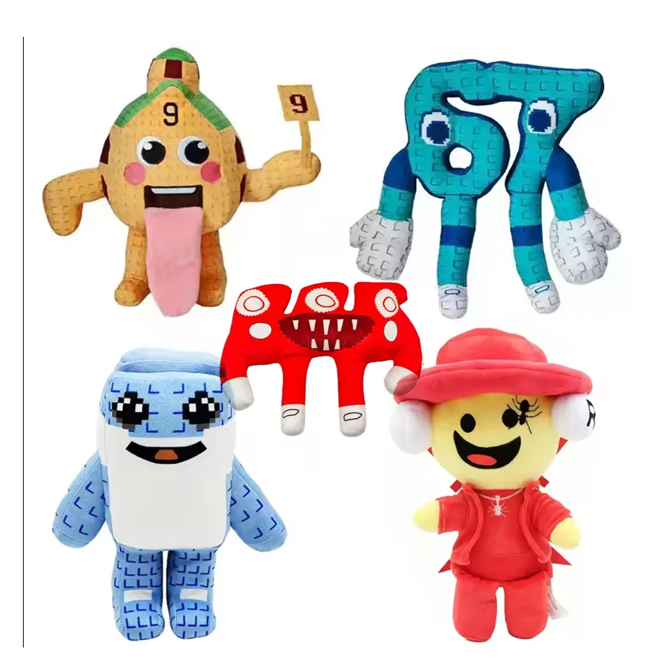 # 2026 Robar A Brainrot Linda estatuilla No.9 casa de peluche juego periférico peluches muñecos de peluche juguetes de Anime regalos de navidad nuevo