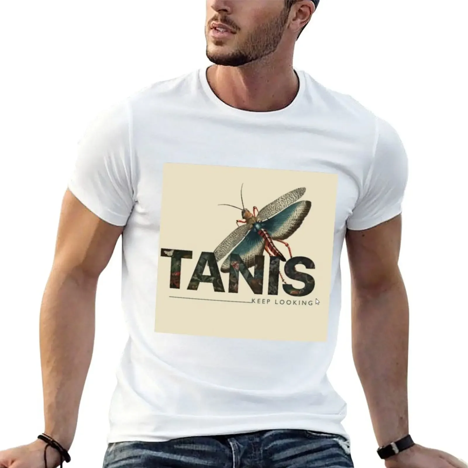 Tanis keep looking T-Shirt graphic t shirt vintage korean fashion anime tshirt man clothes mens graphic t-shirts funny